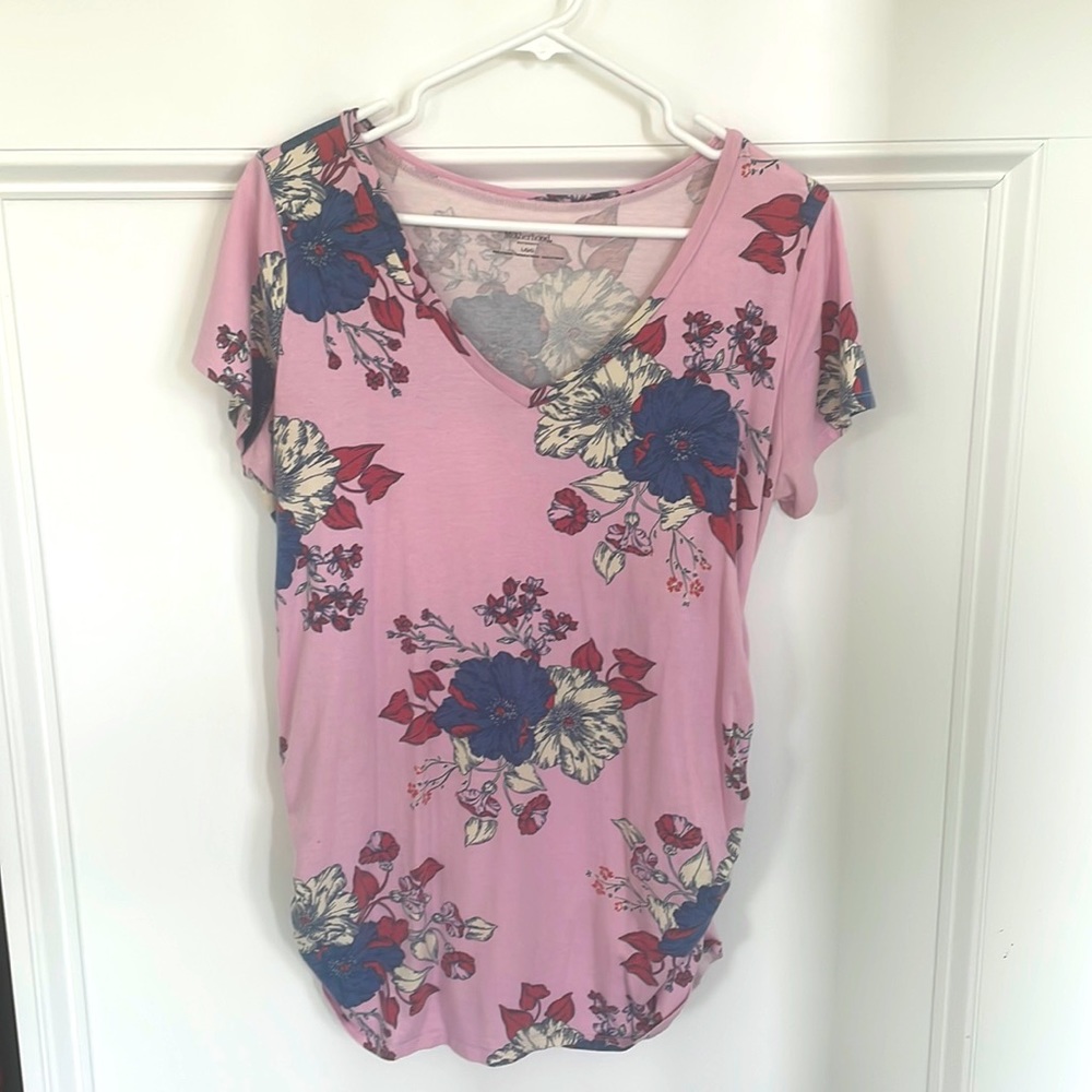 Motherhood Maternity floral top, size L